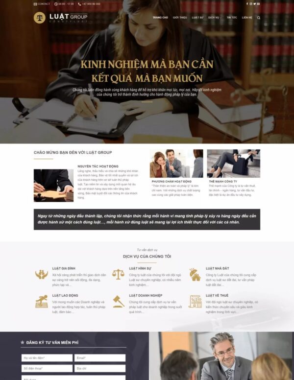 Thiết kế website công ty luật