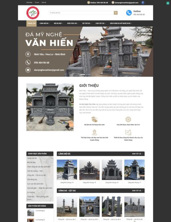 Thiết kế website bán bia đá
